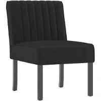 vidaXL Fauteuil sans accoudoirs noir velours