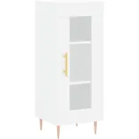 vidaXL Sideboard Blanc 34,5x34x90 cm Bois composite