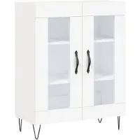 vidaXL Sideboard Blanc 69,5x34x90 cm Bois composite