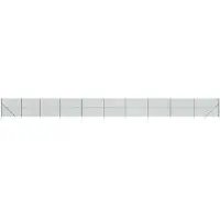 vidaXL Clôture grillagée avec douilles de sol vert 1,8x25 m