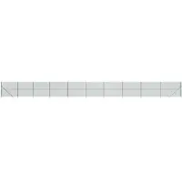 vidaXL Clôture grillagée avec douilles de sol vert 1,6x25 m