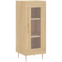 vidaXL Sideboard Chêne Sonoma 34,5x34x90 cm Matériau dérivé du bois
