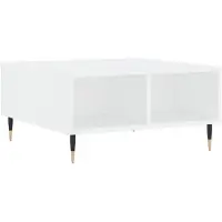 vidaXL Table basse blanche 60x60x30 cm Bois composite