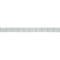 vidaXL Clôture grillagée avec bride de sol vert 1,6x25 m