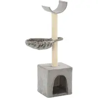 vidaXL Arbre à chat avec griffoirs en sisal 105 cm Gris