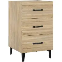 vidaXL Table de chevet chêne sonoma 40x40x66 cm bois d'ingénierie