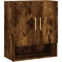 vidaXL Armoire murale chêne fumé 60x31x70 cm Bois composite