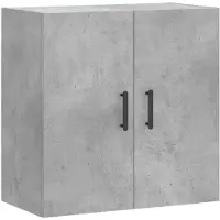 vidaXL Armoire murale gris béton 60x31x60 cm Bois composite