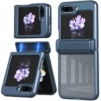 IMoshion Coque arrière Rugged Clear Samsung Galaxy Z Flip 5 - Bleu foncé
