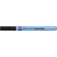 Marabu Feutre laque brilliant painter pte ogive 1-2mm noir mr012131073