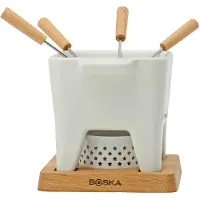 Boska Tapas Fondue Set Bianco L - Set à fondue - Lavable au lave-vaisselle et au micro-ondes - 600 ml