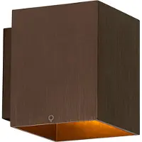 QAZQA Applique murale moderne en bronze foncé carrée - Sola