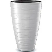 Prosperplast Maze High 43l 37.5x37.5x57.9 Cm Flowerpot Blanc