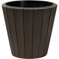 Prosperplast Pot Rond Woode - Ø 488 Mm - Marron Brun