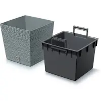 Prosperplast FURU SQUARE LOW Pot de fleurs - Béton