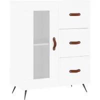 vidaXL Sideboard Blanc 69,5x34x90 cm Bois composite