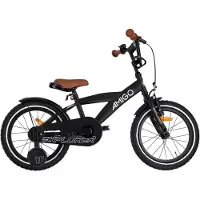 AMIGO Spiel + Freizeit GmbH AMIGO Vélos enfants garçons Explorer 16 pouces 23 cm garçons frein à rétropédalage noir/blanc