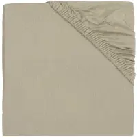 Jollein Drap-Housse Jollein Jersey Olive Green-60 x 120 cm