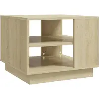 vidaXL Table basse en chêne Sonoma 55x55x43 cm Matériau dérivé du bois