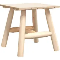 vidaXL Table d'appoint 49x49x50 cm bois massif d'épicéa