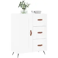 vidaXL Sideboard Blanc 69,5x34x90 cm Bois composite