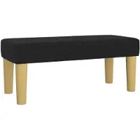 vidaXL Banc Noir 70x30x30 cm Tissu