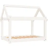 vidaXL Lit pour chien blanc 81x60x70 cm pin massif