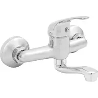 Invena Mitris robinet de lavabo mural chromé