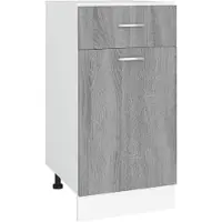 vidaXL Armoire basse avec tiroir Lyon Gris Sonoma 40x46x81,5 cm