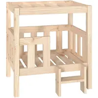 vidaXL Lit pour chien 65,5x43x70 cm pin massif