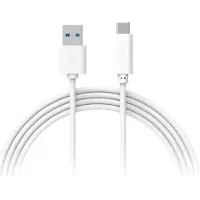 XLayer 214354 câble USB 1 m USB A USB C Mâle Blanc - Câbles USB (1 m, USB A, USB C, 3.0 (3.1 Gen 1), 5000 Mbit/s, Blanc)