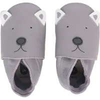 Bobux Gull Grey Woof Chaussons pour bébé en Gris Cuir 22