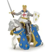 Papo Figurine de jeu Louis le Saint sur son cheval