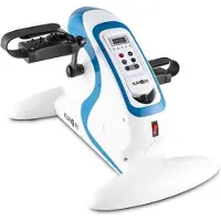 Klarfit Cycloony MiniBike Appareil d'entraînement 120 kg télécommande blanc/bleu