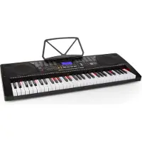 Schubert 255 Piano électrique USB clavier 61 touches lumineuses écran LCD