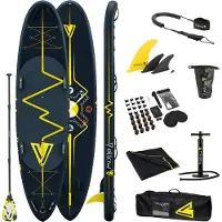 Yellowv Stand Up Paddle Board - SUP BOARD aufblasbar (11 Fuß / 335 cm) Heartbeat "ANGEL" Touring