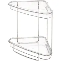 CALICOSY - Petite étagère d'angle pour salle de bain H23 cm - LINEA