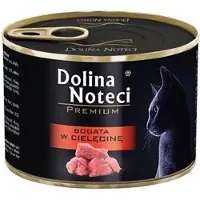 Dolina Noteci Premium Aliment riche en veau pour chats adultes 12x185 g