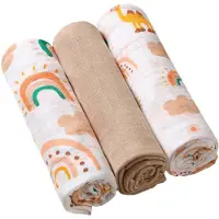 Babyono Take Care Muslin Diapers couches lavables Beige 3 pcs