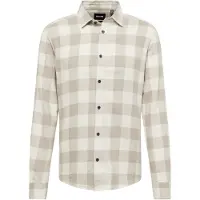 Only & Sons Chemise 'Gudmund' taupe / blanc cassé