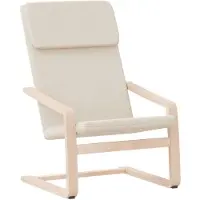 vidaXL Fauteuil relax Tissu Crème