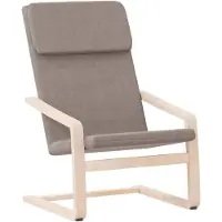 vidaXL Fauteuil relax Taupe Tissu