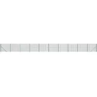 vidaXL Clôture grillagée avec douilles de sol Vert 2x25 m