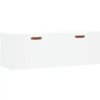 vidaXL Armoire murale blanche 100x36,5x35 cm Bois composite