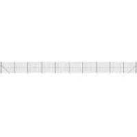 vidaXL Clôture grillagée avec douilles de sol Vert 2,2x25 m