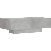 vidaXL Table basse gris béton 100x49,5x31 cm Bois composite