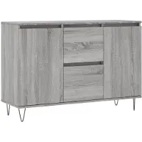 vidaXL Sideboard Gris Sonoma 101,5x35x70 cm Bois composite