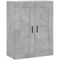 vidaXL Armoire murale gris béton 69,5x34x90 cm Bois composite