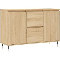 vidaXL Sideboard chêne Sonoma 101,5x35x70 cm Matériau dérivé du bois