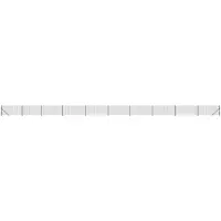 vidaXL Clôture grillagée avec bride au sol Vert 1x25 m
